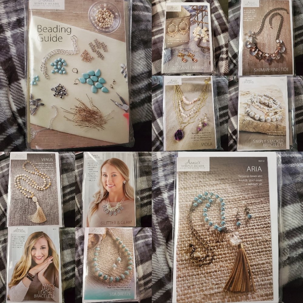 Annie's Simply Beads Kit of The Month Jewelry (9 kits) plus tool
